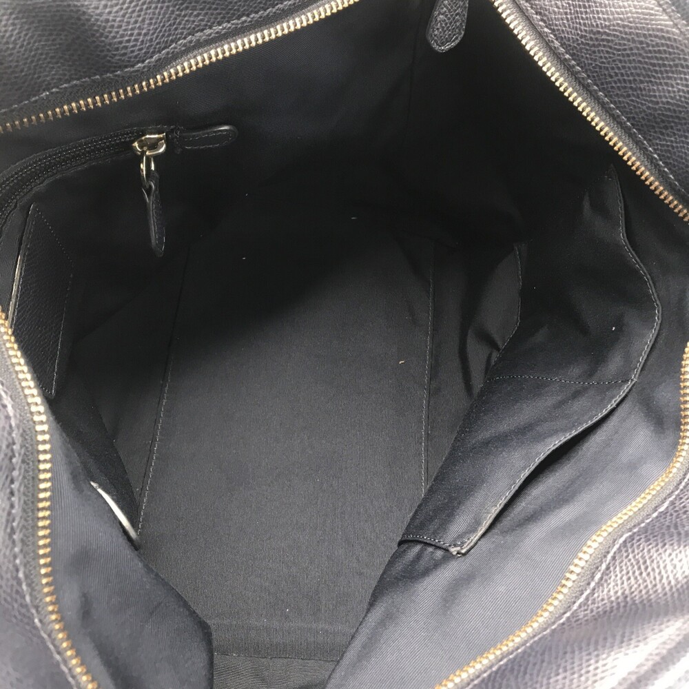 Coach New York Horse & Carriage Pebbled Leather Tote Blue Zipper Great Condition - Picture 13 of 13